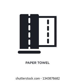 paper towel isolated icon. simple element illustration from hygiene concept icons. paper towel editable logo sign symbol design on white background. can be use for web and mobile