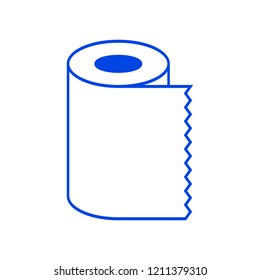 Paper towel napkin roll icon