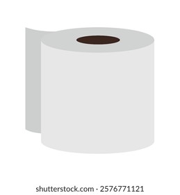 paper towels in flat style on white background