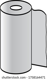 toallas de papel rollo blanco de cocina