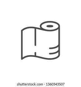 Paper towels line icon