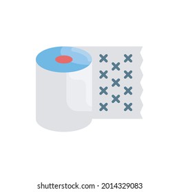 Paper towels vector flat icon style illustration. EPS 10 file 
