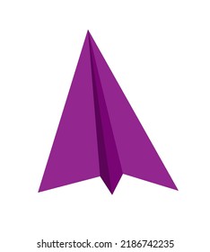 Paper Toy Plane for Flight. Vector Illustration. EPS10