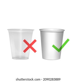 For paper trash, nature protection, realistic vector format