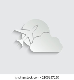 paper travel icon airlines logo vector 