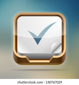 Paper tray icon. Transparent EPS10 vector