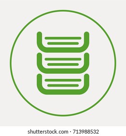 Paper tray minimal icon. Document box line vector icon for websites and mobile minimalistic flat design.