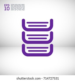 Paper tray minimal icon. Document box line vector icon for websites and mobile minimalistic flat design.