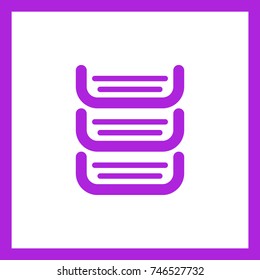 Paper tray minimal icon. Document box line vector icon for websites and mobile minimalistic flat design.