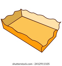 Paper tray mock up of empty bucket for snack , blank square pack for chicken, potato.