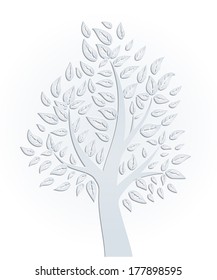 Paper Tree Vector Stock Vector (Royalty Free) 177898595