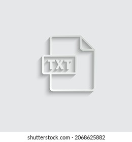 paper txt document download icon. vector download page symbol