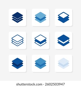 paper UI isolated icons set