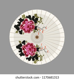 Paper Umbrella vector Illustration