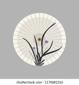 Paper Umbrella vector Illustration