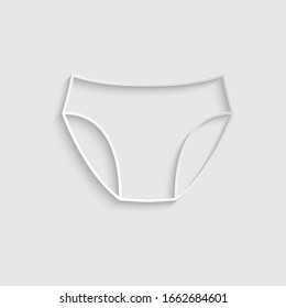 paper underwear icon. shorts vector icon. clothes clothing icon dress 