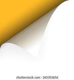 Paper upper left corner