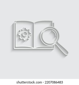 Paper User Manual Icon Black Vector