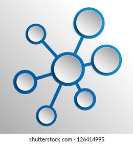 Paper vector background - marketing chart