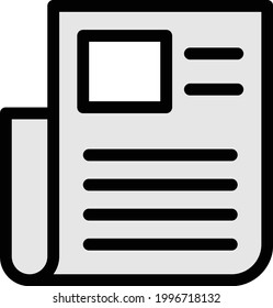 Papier-Vektorfarbensymbol