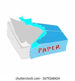  diseño vectorial de papel. estilo digital dibujado a mano. textura de grano