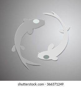 Paper vector fish
