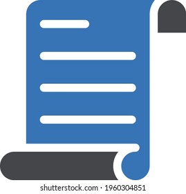 paper vector glyph colour icon