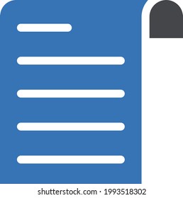 paper vector glyph colour icon