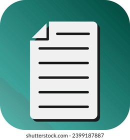Paper Vector Glyph Gradient Background Icon For Personal And Commercial Use.
