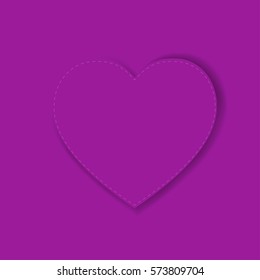 paper vector heart. valentine heart