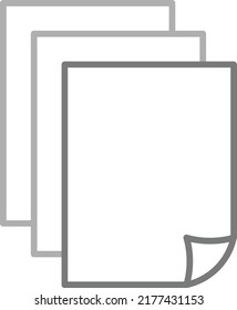 Icono de vector de papel. Se puede usar para imprimir, móviles y aplicaciones web.