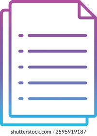 Paper vector icon. Can be used for printing, mobile and web applications.