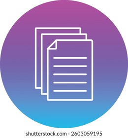Paper vector icon. Can be used for printing, mobile and web applications.