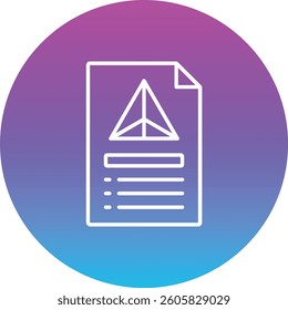 Paper vector icon. Can be used for printing, mobile and web applications.