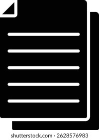 Icono de Vector de papel. Se puede utilizar para aplicaciones de impresión, móviles y de Web.