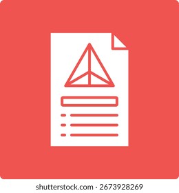 Paper vector icon. Can be used for printing, mobile and web applications.