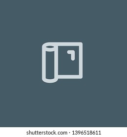 Paper vector icon. Paper concept stroke symbol design. Thin graphic elements vector illustration, outline pattern for your web site design, logo, UI. EPS 10.