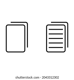 Paper vector icon. Document icon
