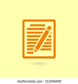 paper vector icon, flat design best vector icon