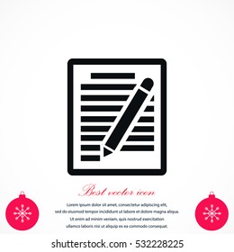 paper vector icon, flat design best vector icon