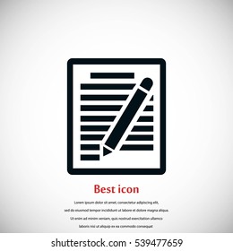 paper vector icon, flat design best vector icon