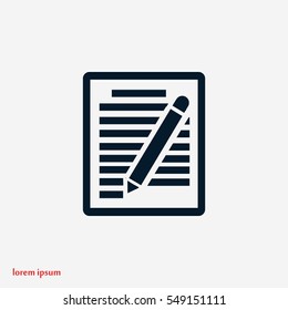 paper vector icon, flat design best vector icon