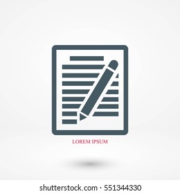 paper vector icon, flat design best vector icon