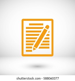 paper vector icon, flat design best vector icon