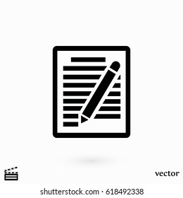 paper vector icon, flat design best vector icon