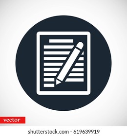 paper vector icon, flat design best vector icon