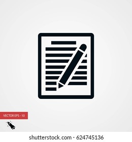 paper vector icon, flat design best vector icon