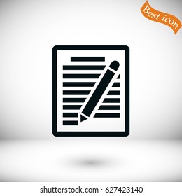 paper vector icon, flat design best vector icon
