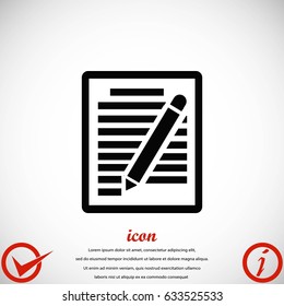 paper vector icon, flat design best vector icon