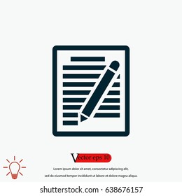 paper vector icon, flat design best vector icon